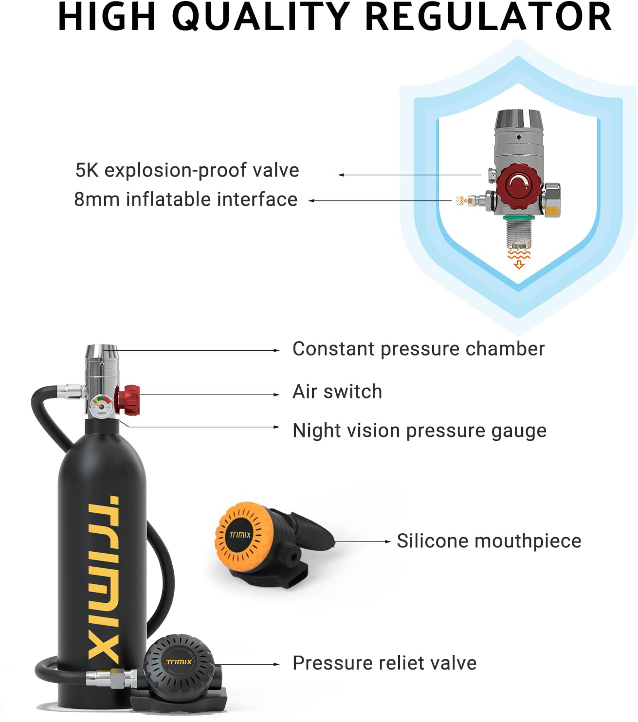 1L Portable Scuba Tank