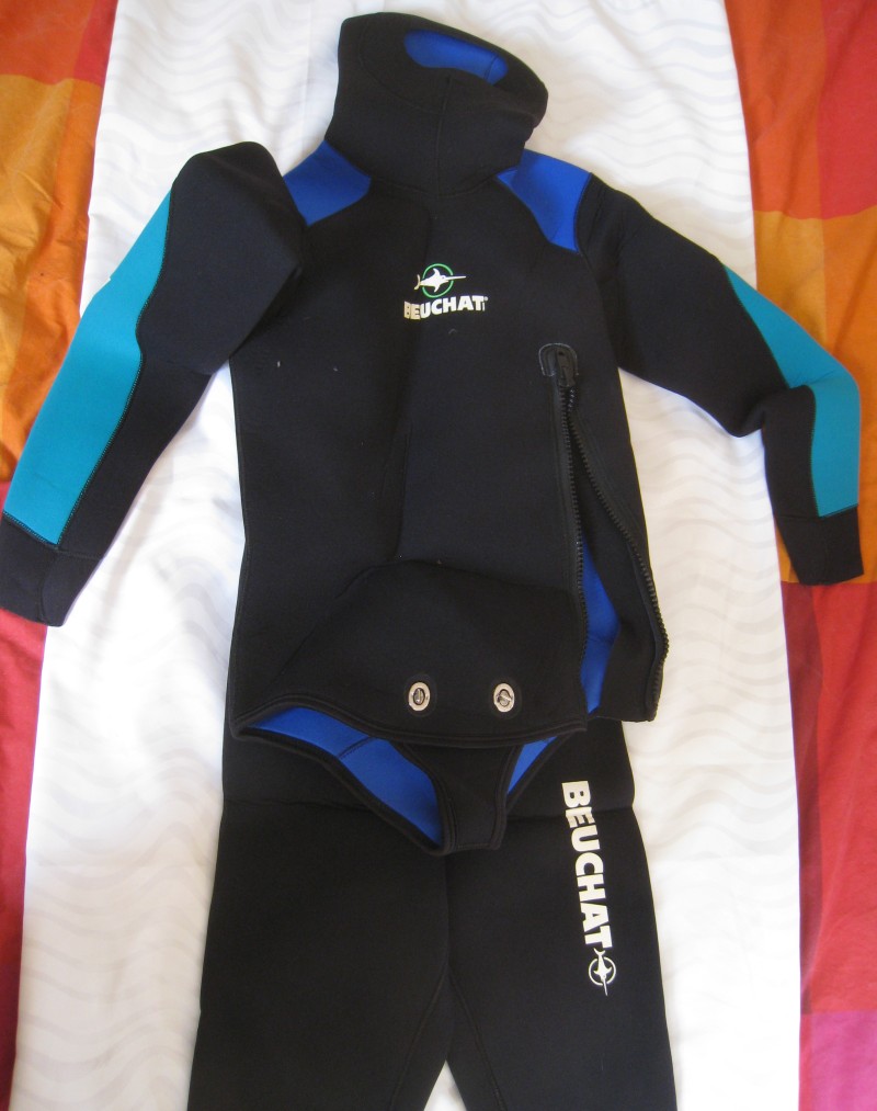 Archive Beuchat wetsuit laid flat